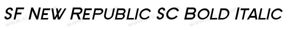 SF New Republic SC Bold Italic字体转换